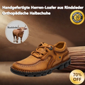 🐂 Sapatos ortopédicos para homem feitos em pele de bezerro👞 Costurados à mão✅ Alivia as dores nos pés - Caminhada confortável