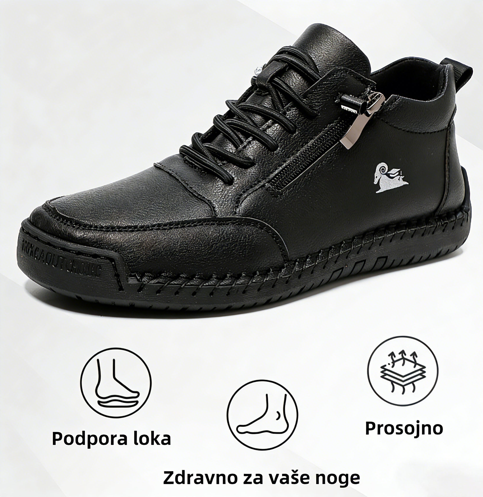 (🔥 50 % popusta - Ne zamudite!) Izbrani čevlji iz telečje kože - Ortopedski čevlji - 👞 - Trpežni, nedrseči in vodoodporni (podpora stopalnega loka, lajšanje bolečin, unisex)