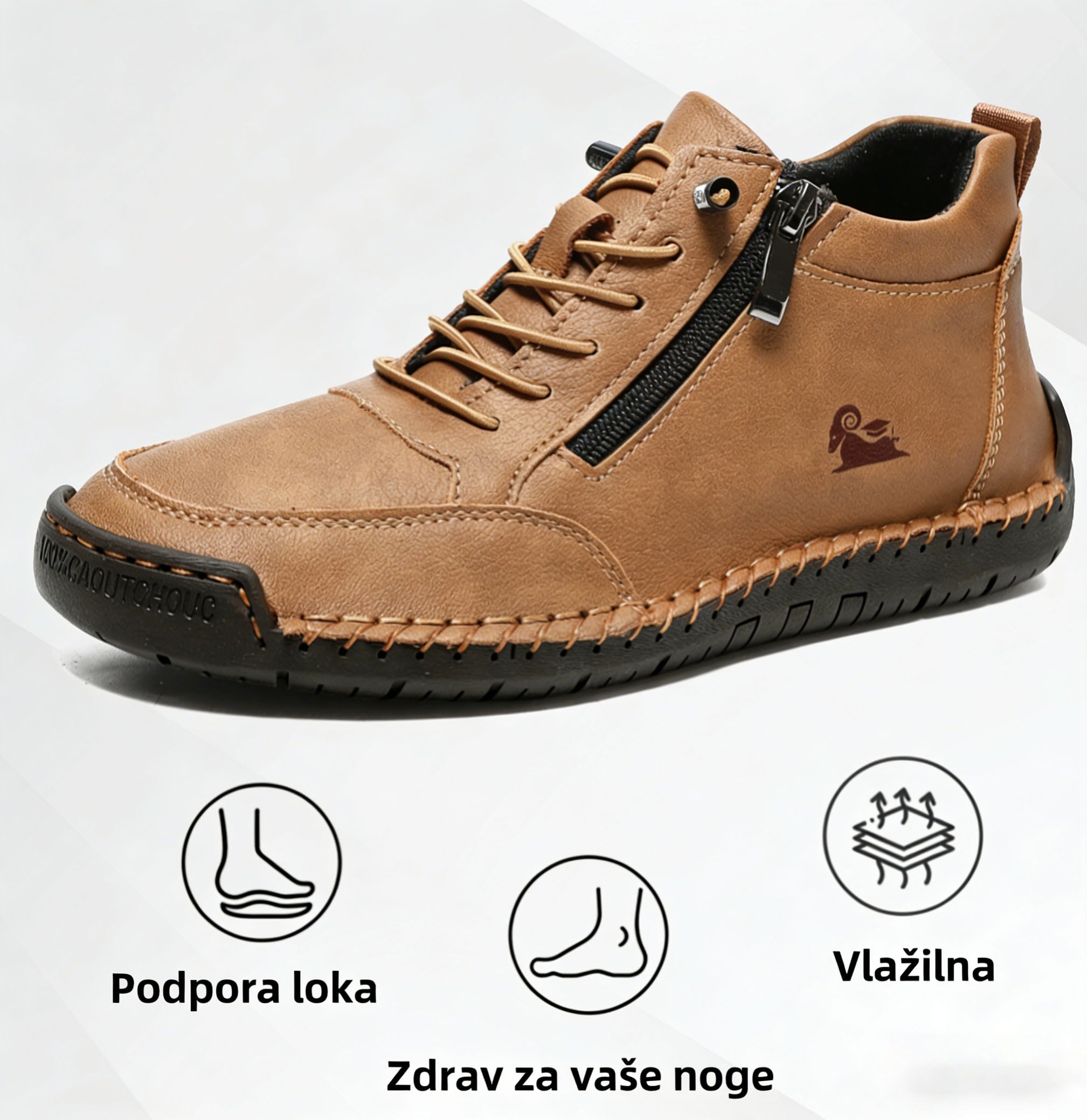 (🔥 50 % popusta - Ne zamudite!) Izbrani čevlji iz telečje kože - Ortopedski čevlji - 👞 - Trpežni, nedrseči in vodoodporni (podpora stopalnega loka, lajšanje bolečin, unisex)