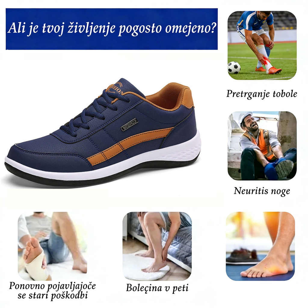 "Okrevalni čevlji" za igralce svetovnega prvenstva | Anatomski vložek CLOUNDE®, ki lajša bolečine v peti in nelagodje v kolenu.