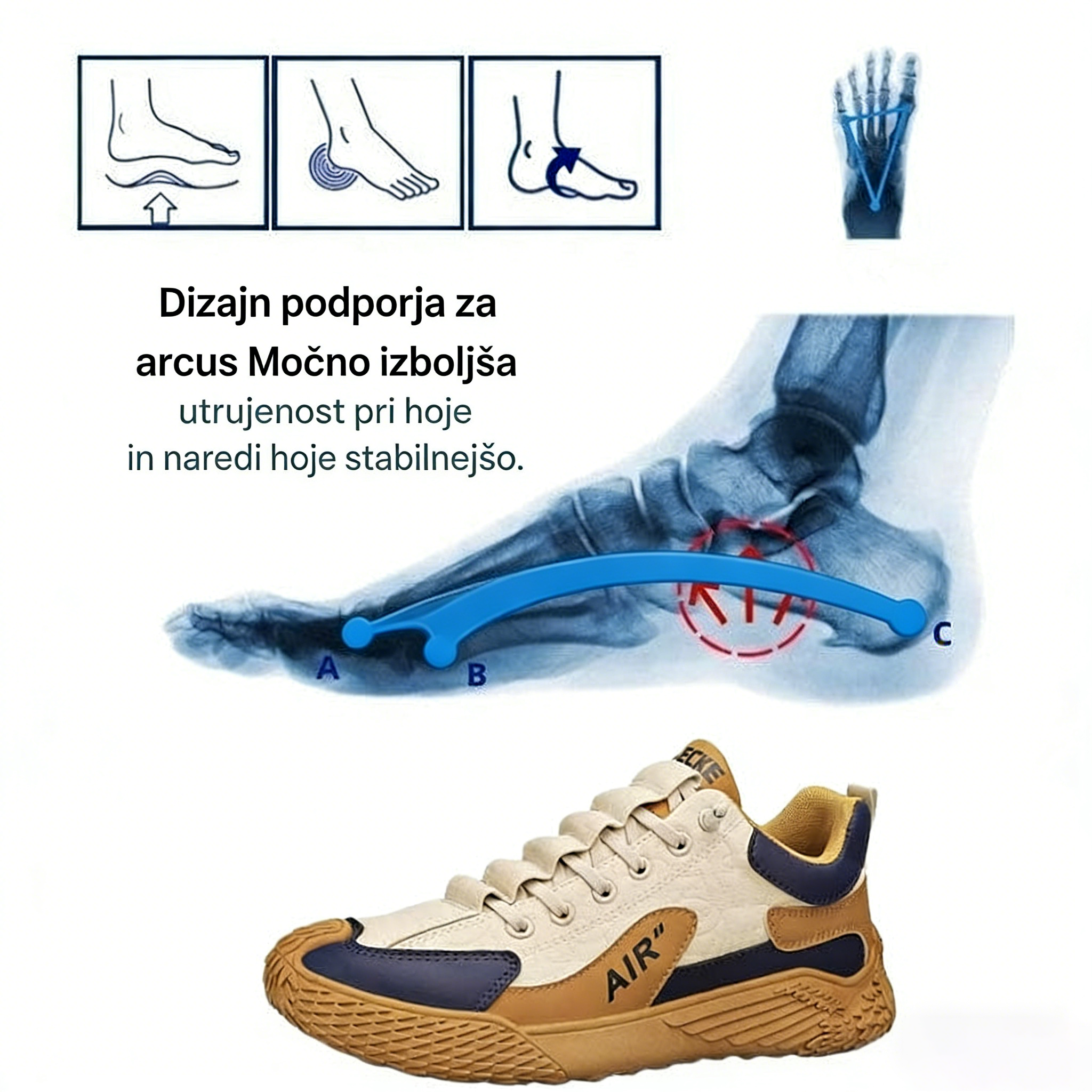 【🎁 Nove stranke uživajo 50 % popusta! Ne zamudite!】CLOUNDE® Ergonomski ortopedski čevlji | Podpora za stopalni lok | Vrhunsko usnje 👞