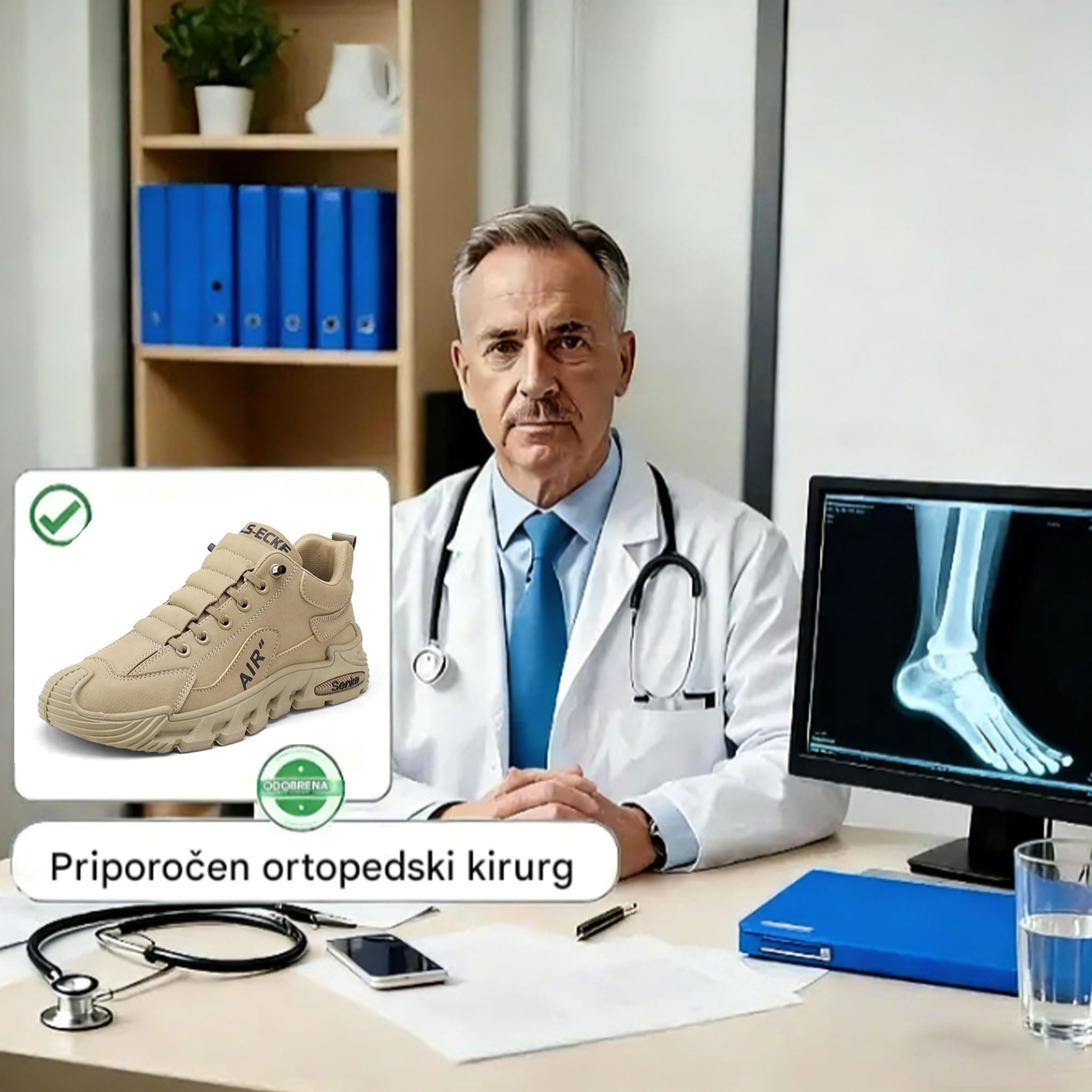 ⏰Časovno omejena ponudba: danes 50 % popusta! Ne zamudite! Visokokakovostni, ergonomski, vodoodporni in nedrseči ortopedski čevlji, ročno izdelani iz vrhunskega usnja. 👞