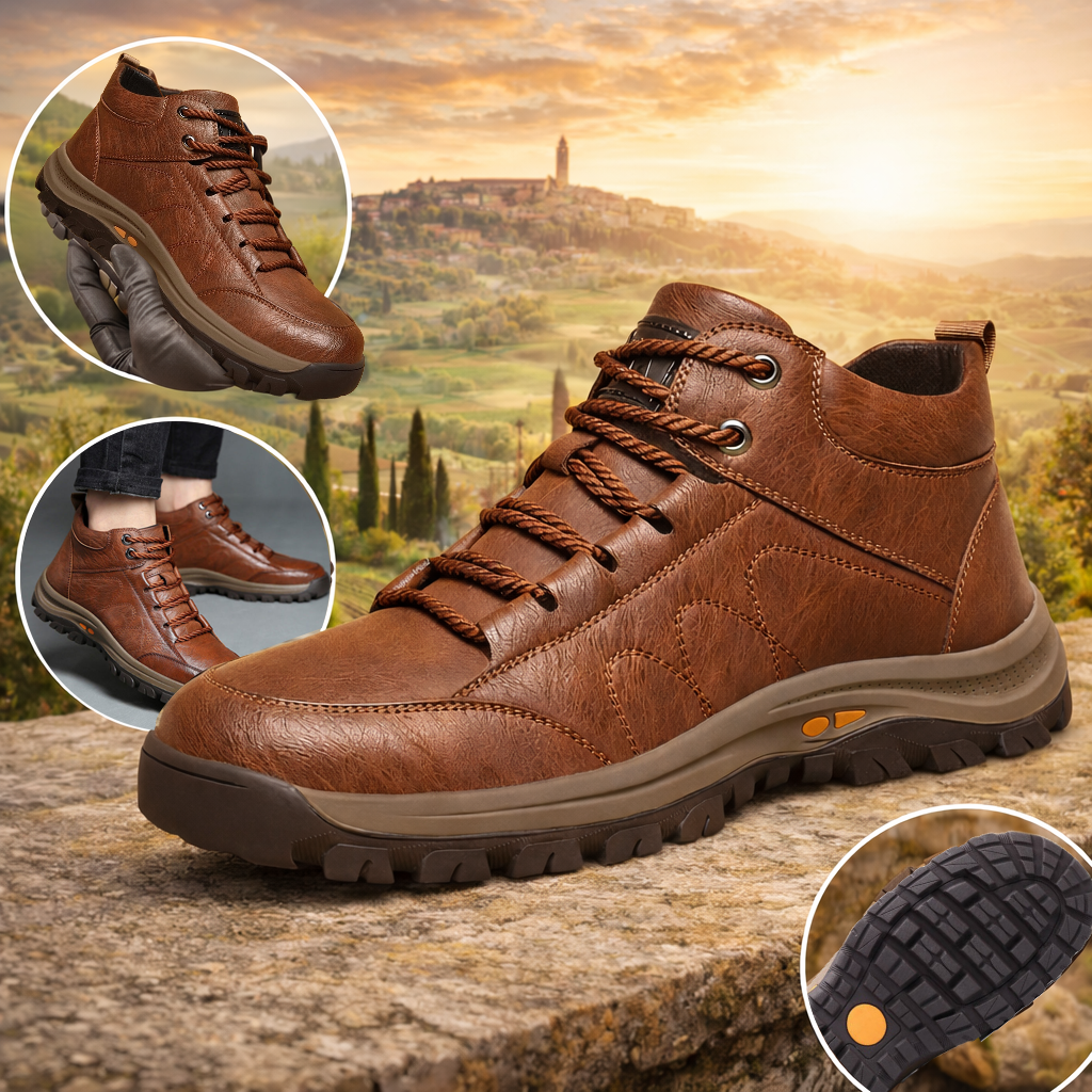 CLOUNDE® - Premium usnjene superge | Naravno razširjen prstni del | Zdravstveno certificirano