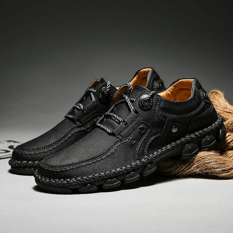 🐂 Sapatos ortopédicos para homem feitos em pele de bezerro👞 Costurados à mão✅ Alivia as dores nos pés - Caminhada confortável