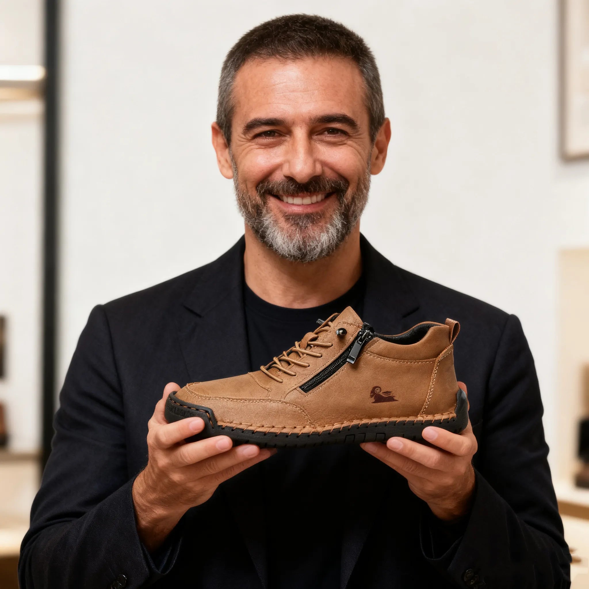 (🔥 50 % popusta - Ne zamudite!) Izbrani čevlji iz telečje kože - Ortopedski čevlji - 👞 - Trpežni, nedrseči in vodoodporni (podpora stopalnega loka, lajšanje bolečin, unisex)