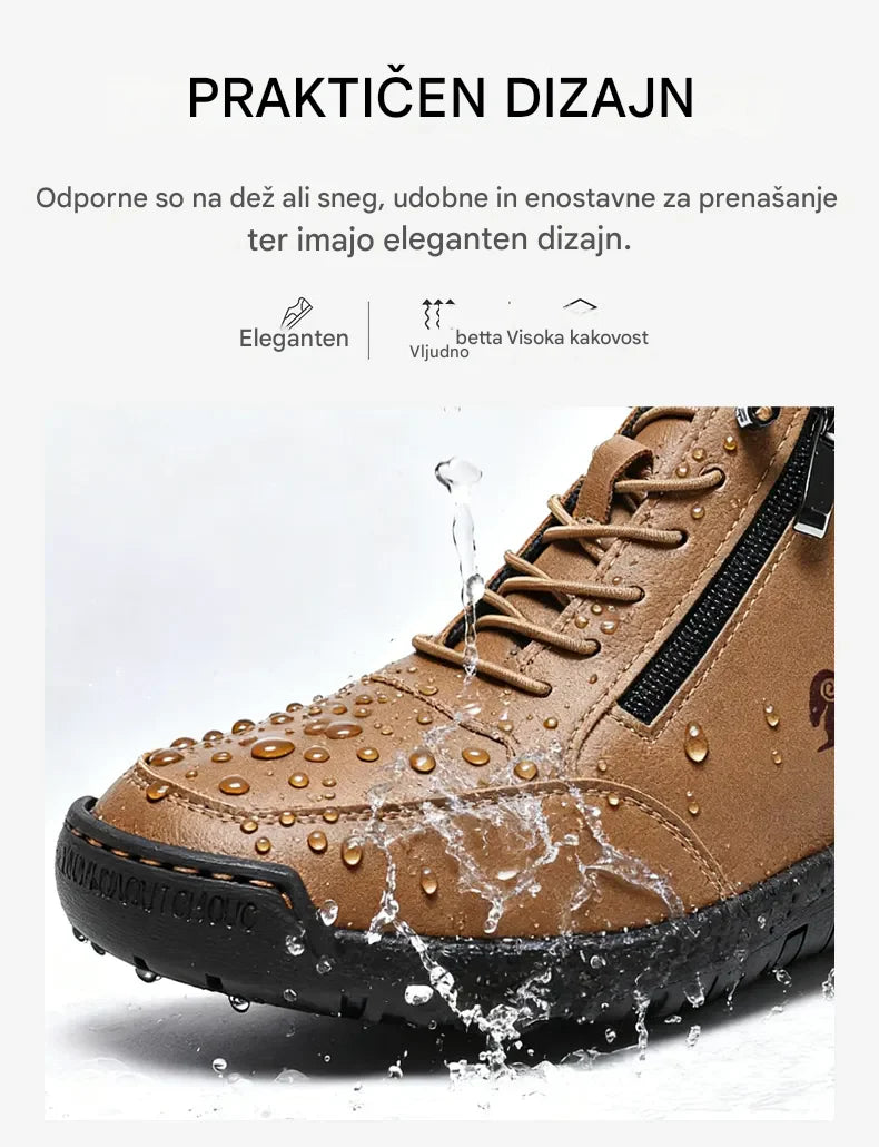 (🔥 50 % popusta - Ne zamudite!) Izbrani čevlji iz telečje kože - Ortopedski čevlji - 👞 - Trpežni, nedrseči in vodoodporni (podpora stopalnega loka, lajšanje bolečin, unisex)